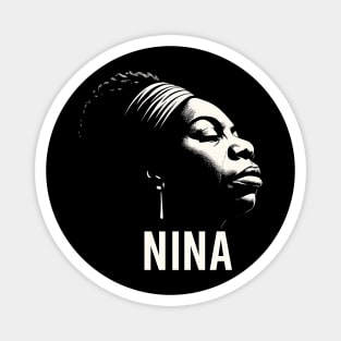 Nina Simone – Legendary Singer & Activist, Black History Month Shirt, Jazz Soul Music Icon Graphic Tee Magnet